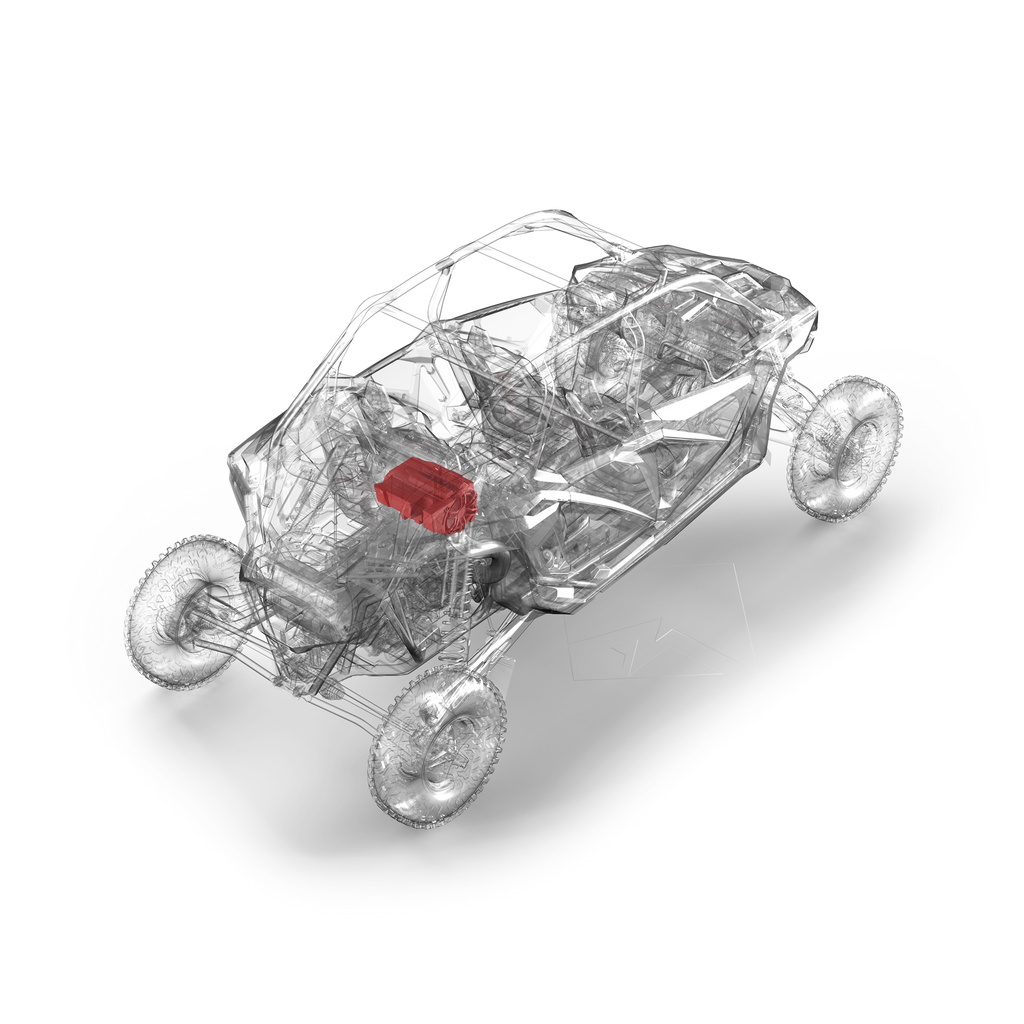 RZR rear subwoofer components