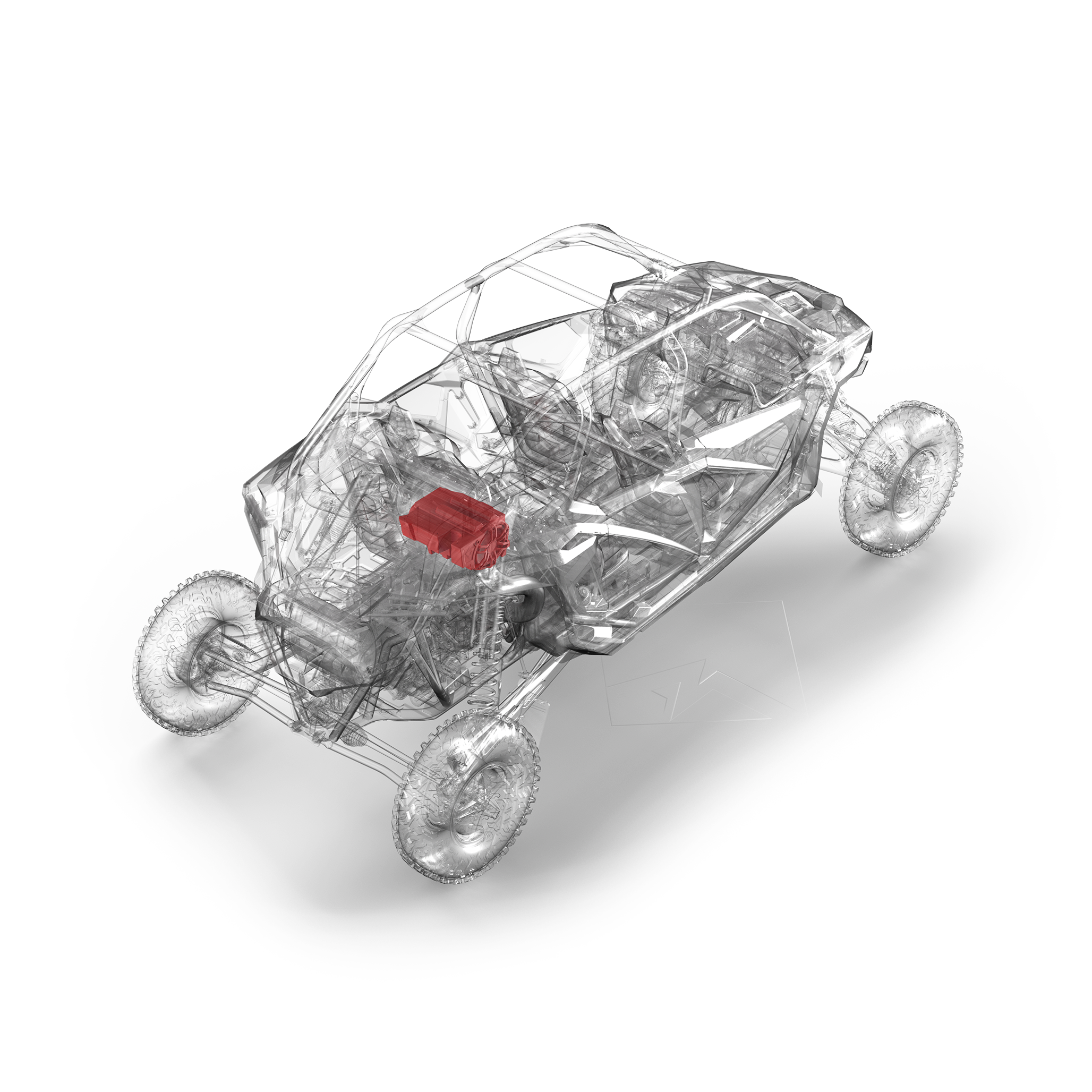 RZR rear subwoofer components