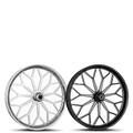 SPYDER custom motorcycle wheel by Sinister Wheels