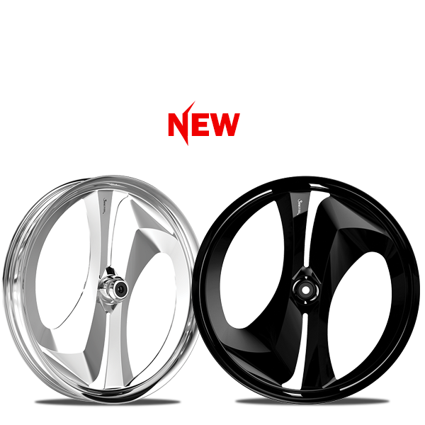 TALON custom motorcycle wheel by Sinister Wheels