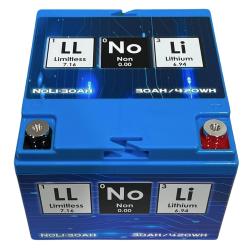 Limitless Lithium NoLi 30Ah Sodium-Ion Battery – 1,500 CA, 4,000 Cycles