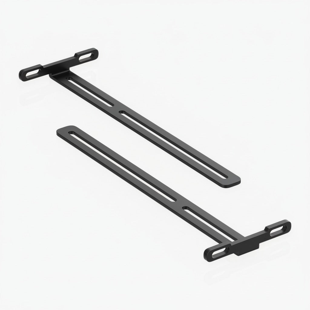 Soundbar T-bracket mount, top view
