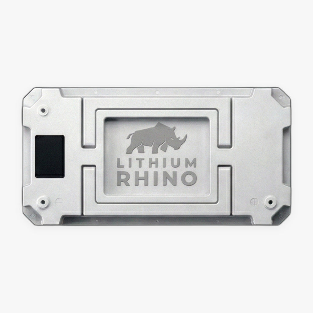 Lithium Rhino marine battery, top view