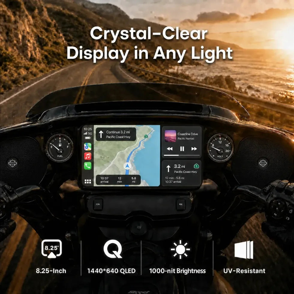 Vinland Rebel RBHT14 8.25-inch QLED display features