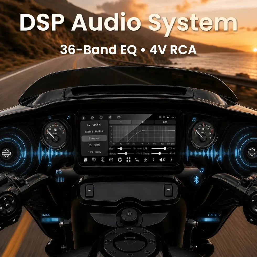 Vinland Rebel RBHT14 built-in DSP 36-band EQ with 4V RCA outputs