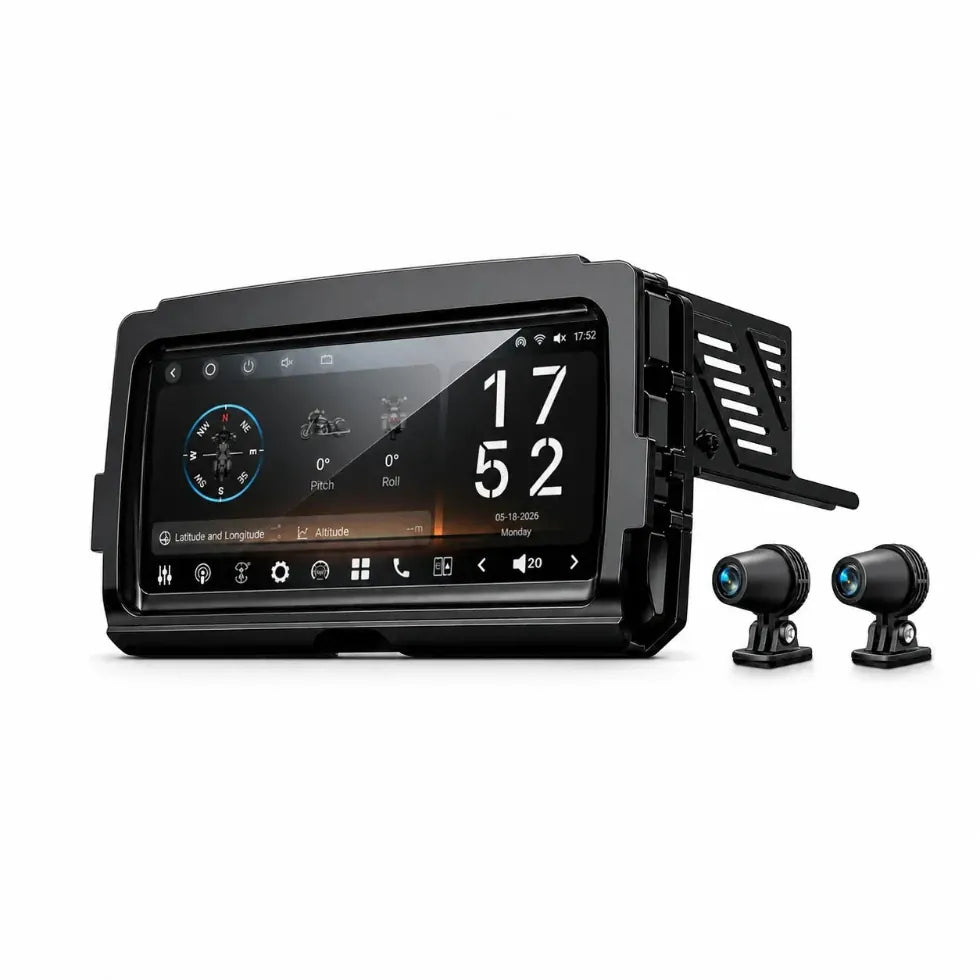 Vinland Rebel RBHT14 head unit with dual DVR cameras