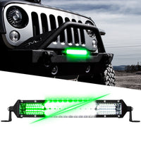 
              2-in-1 LED Light Bar White and Green
            